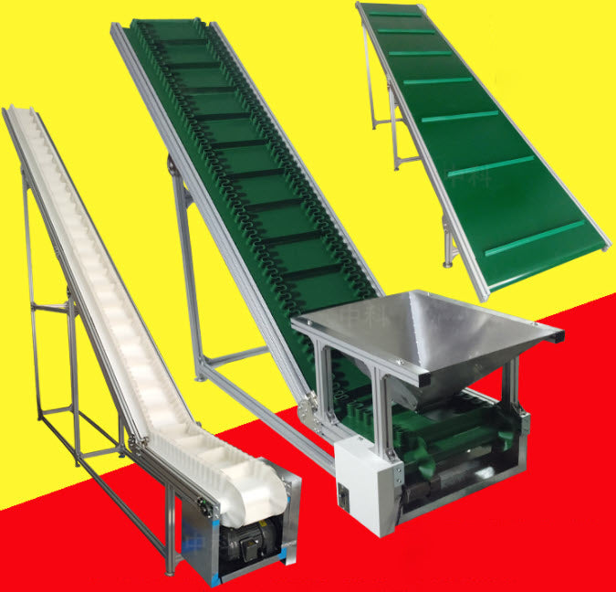 สายพานลำเลียงยกสูง Climbing Conveyor สำหรับงานขนส่งวัสดุแนวตั้งใน