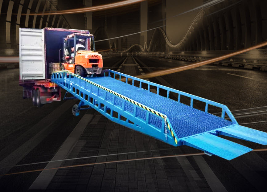 สายพานลำเลียง Hydraulic Boarding สำหรับงานขนถ่ายสินค้าหนักในตู้คอ