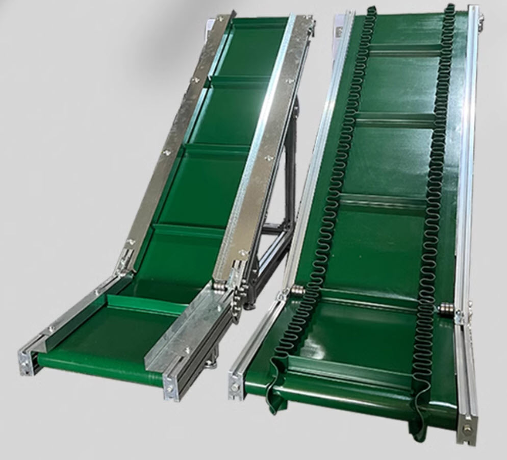 สายพานลำเลียง Z conveyor belt กว้าง 300-600 มม. พร้อมมอเตอร์ปรับค