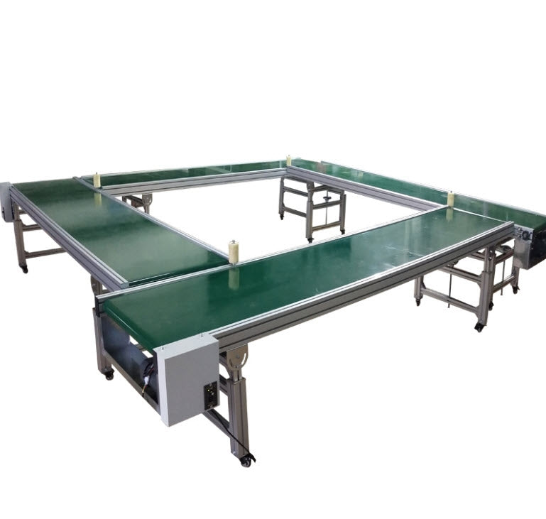 สายพานลำเลียง PVC รุ่น HP107 ขนาด 2 เมตร สำหรับงานขนส่งวัสดุ